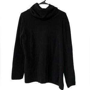 Coldwater Creek Black Turtleneck Sweater Top